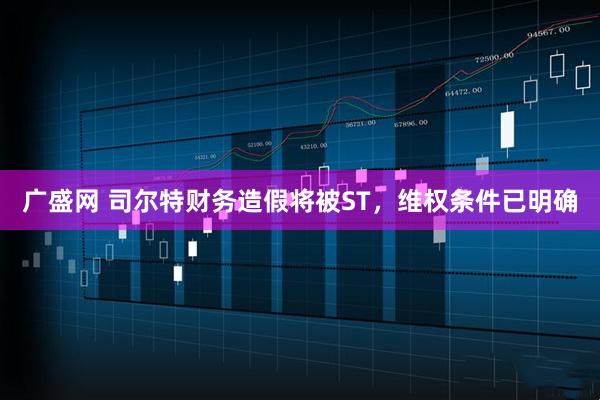广盛网 司尔特财务造假将被ST，维权条件已明确